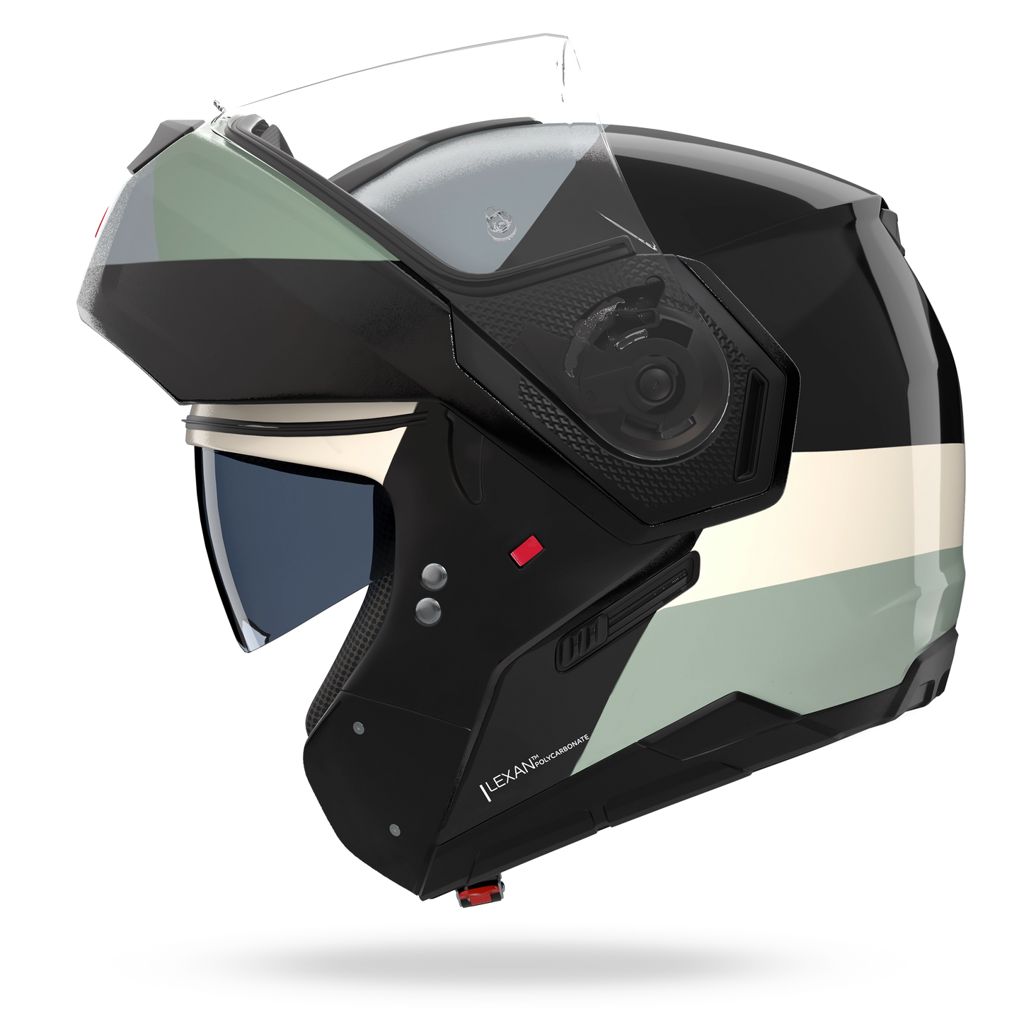 Nolan casco modulare N90-3 06 BLOCCO Nero / Avorio / Antracite / Verde grigio - XXL
