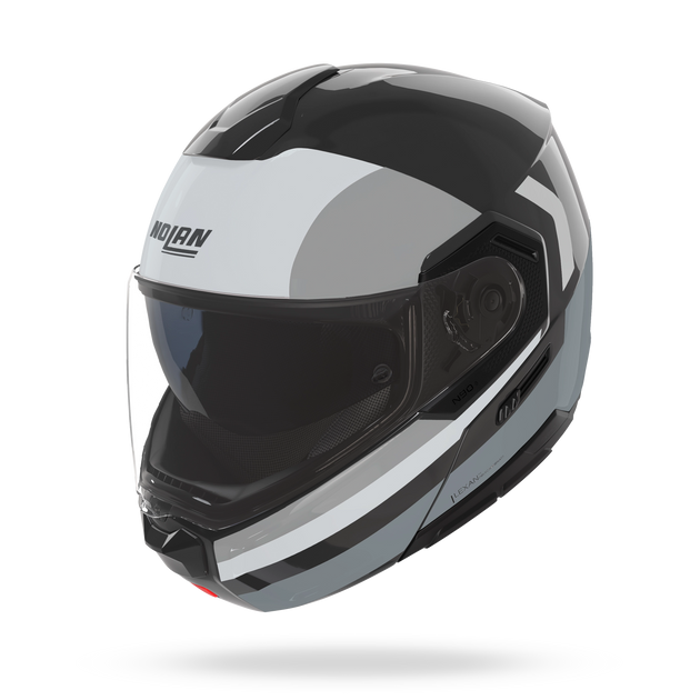 Nolan casco modulare N90-3 06 ROBOTO Nero / Argento / Grigio - XXS