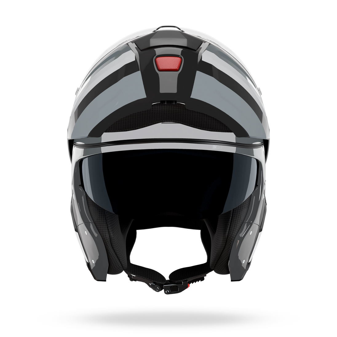 Nolan casco modulare N90-3 06 ROBOTO Nero / Argento / Grigio - XL