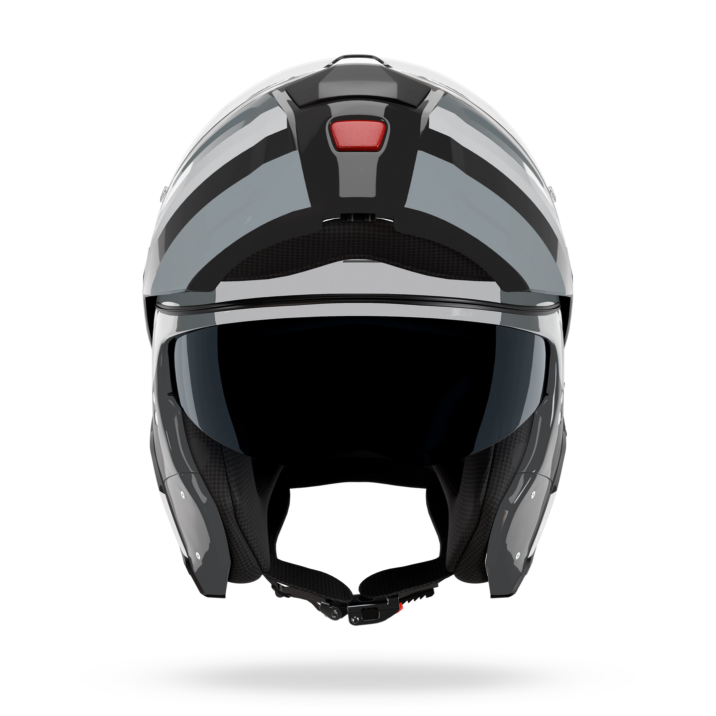 Nolan casco modulare N90-3 06 ROBOTO Nero / Argento / Grigio - XL