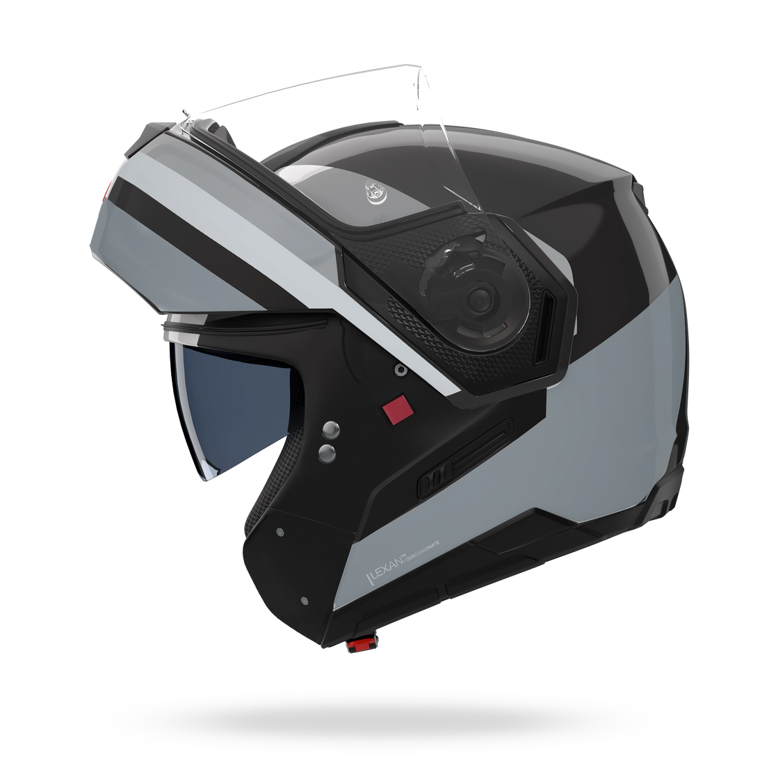 Nolan casco modulare N90-3 06 ROBOTO Nero / Argento / Grigio - XXL