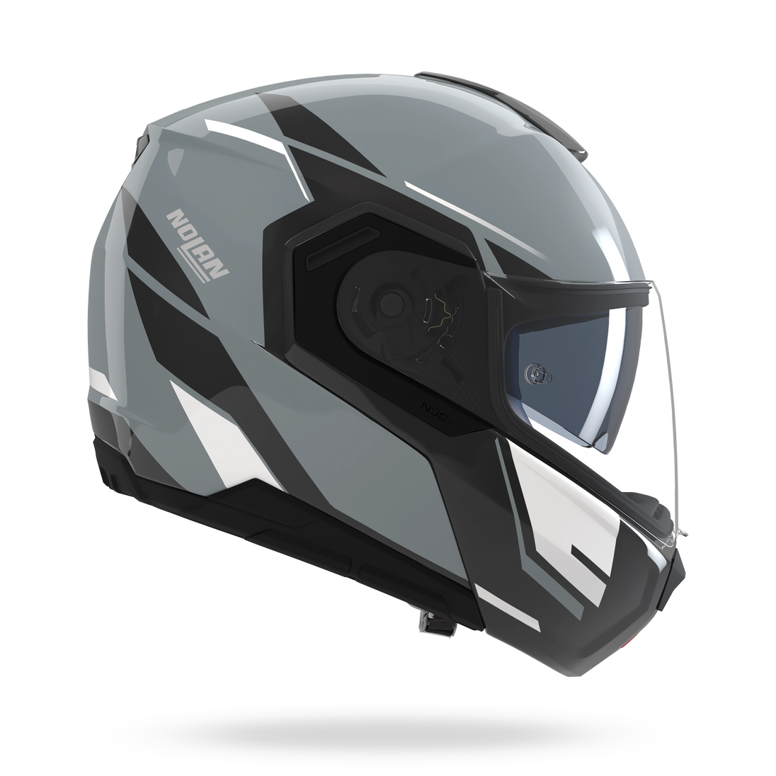 Nolan casco modulare N90-3 06 SINCRONO Grigio / Nero / Bianco - M