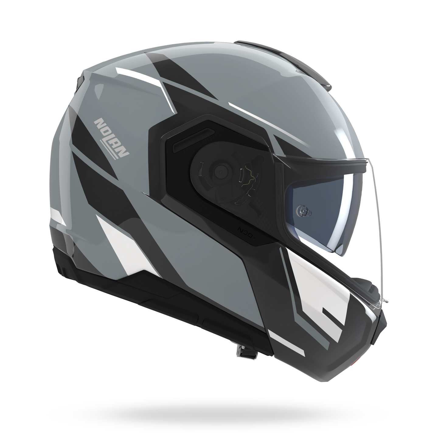 Nolan casco modulare N90-3 06 SINCRONO Grigio / Nero / Bianco - M
