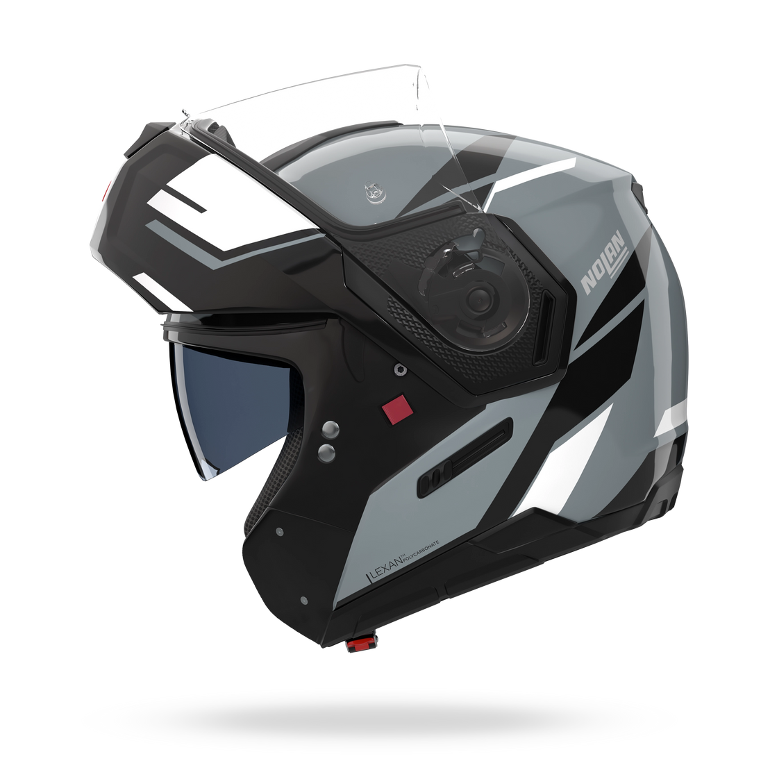 Nolan casco modulare N90-3 06 SINCRONO Grigio / Nero / Bianco - XL