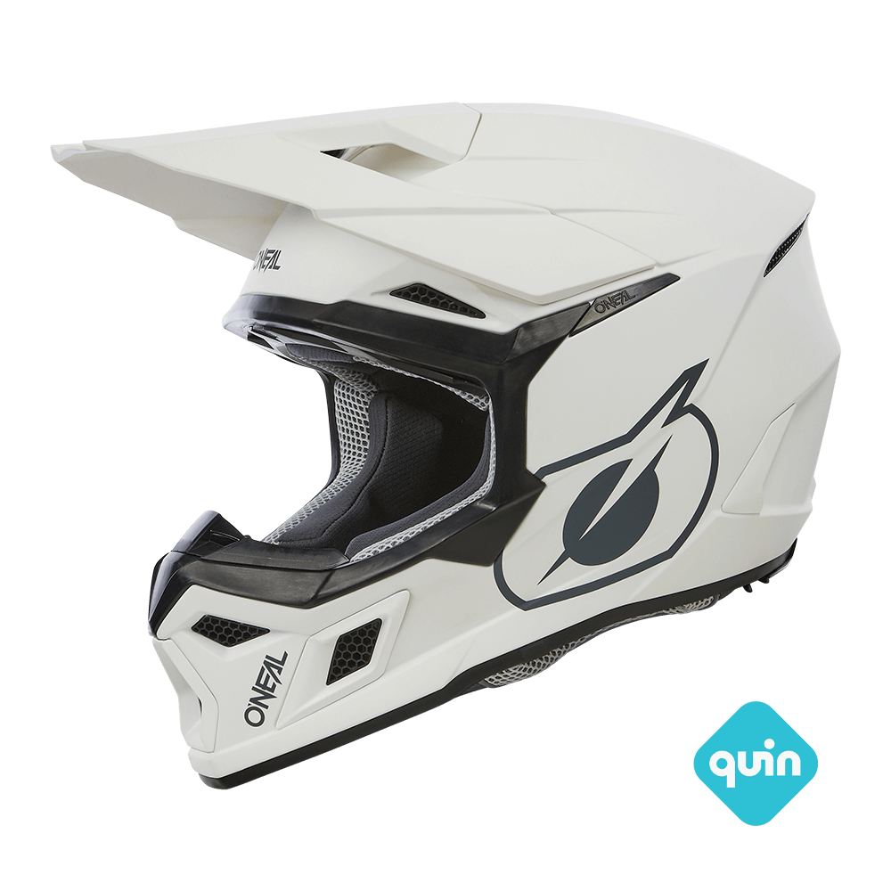 O'neal casco cross 3SRS SOLID bianco