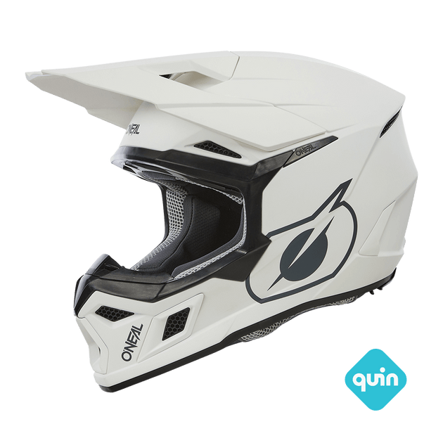 O'neal casco cross 3SRS SOLID bianco