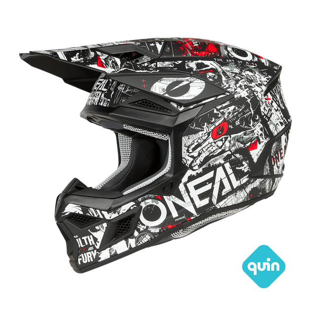 O'neal casco cross 3SRS ATTACK nero/bianco