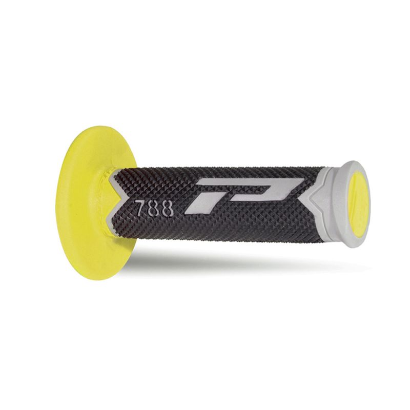 Coppia manopole Pro Grip 788 - grigio nero giallo