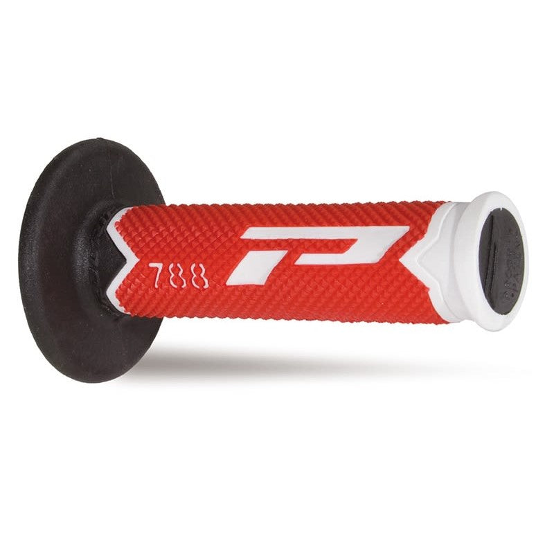 Coppia manopole Pro Grip 788 - bianco rosso nero