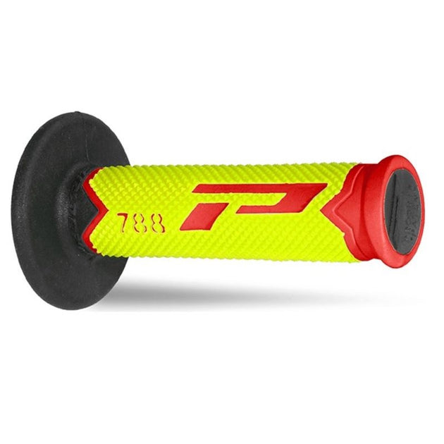 Coppia manopole Pro Grip 788 - rosso giallo fluo nero