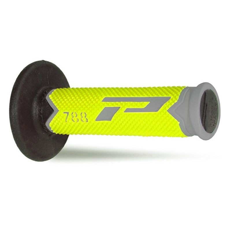 Coppia manopole Pro Grip 788 - grigio giallo fluo nero