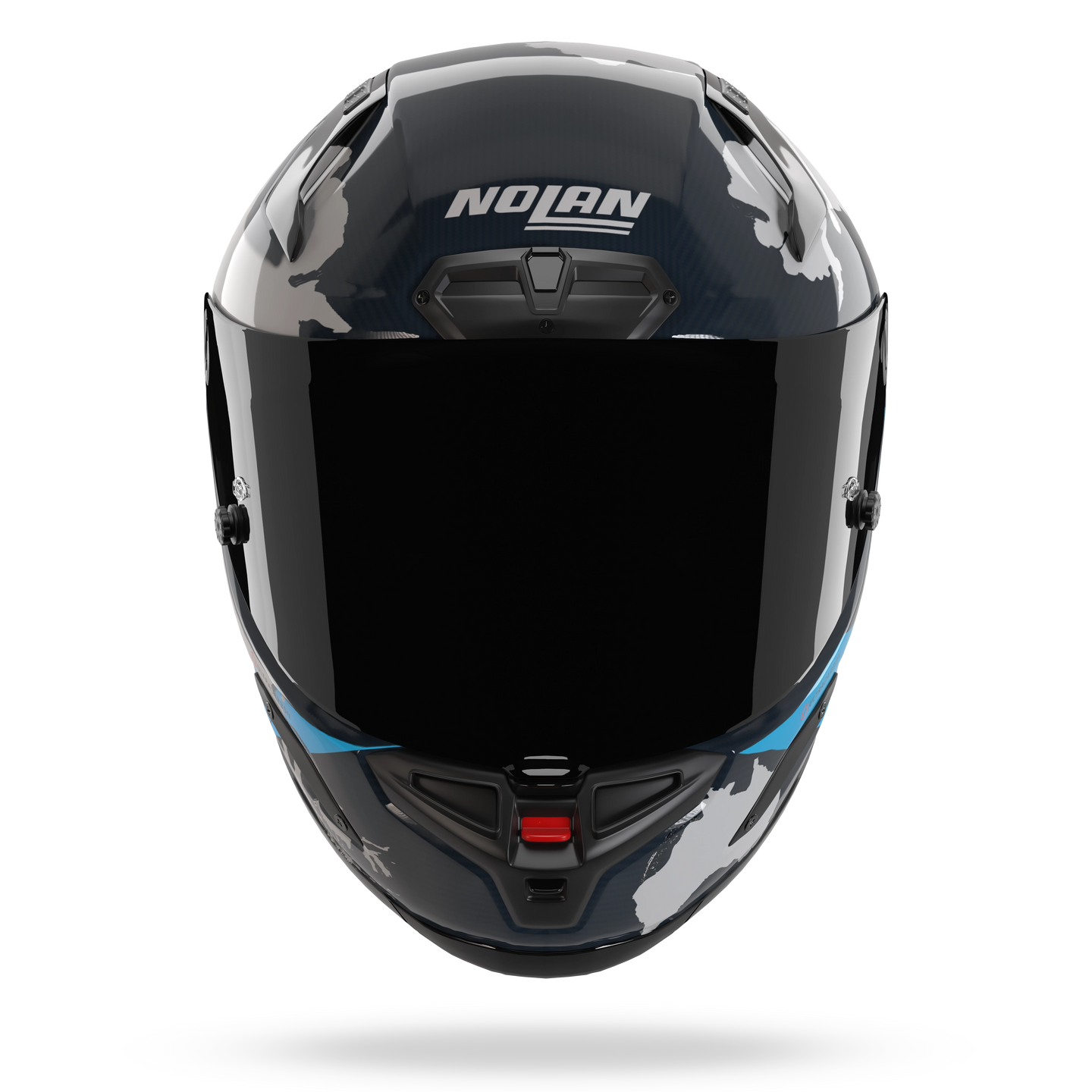 Nolan casco integrale X-804 RS ULTRA CARBON CHECA 30TH ANNIVERSARY SPECIAL EDITION Blu liquido / Bianco - S