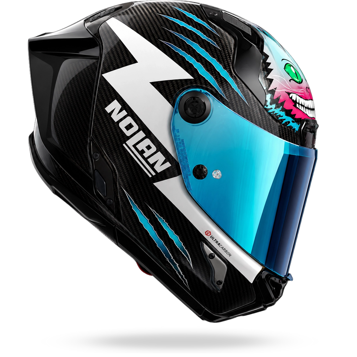 Nolan casco integrale X-804 RS ULTRA CARBON REPLICA HERBERTSON Aquamarina / Bianco - S