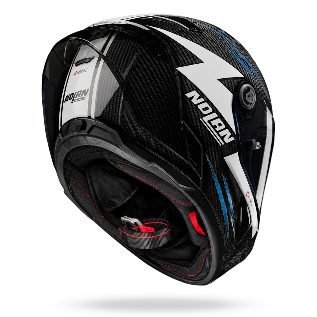 Nolan casco integrale X-804 RS ULTRA CARBON REPLICA HERBERTSON Aquamarina / Bianco - M