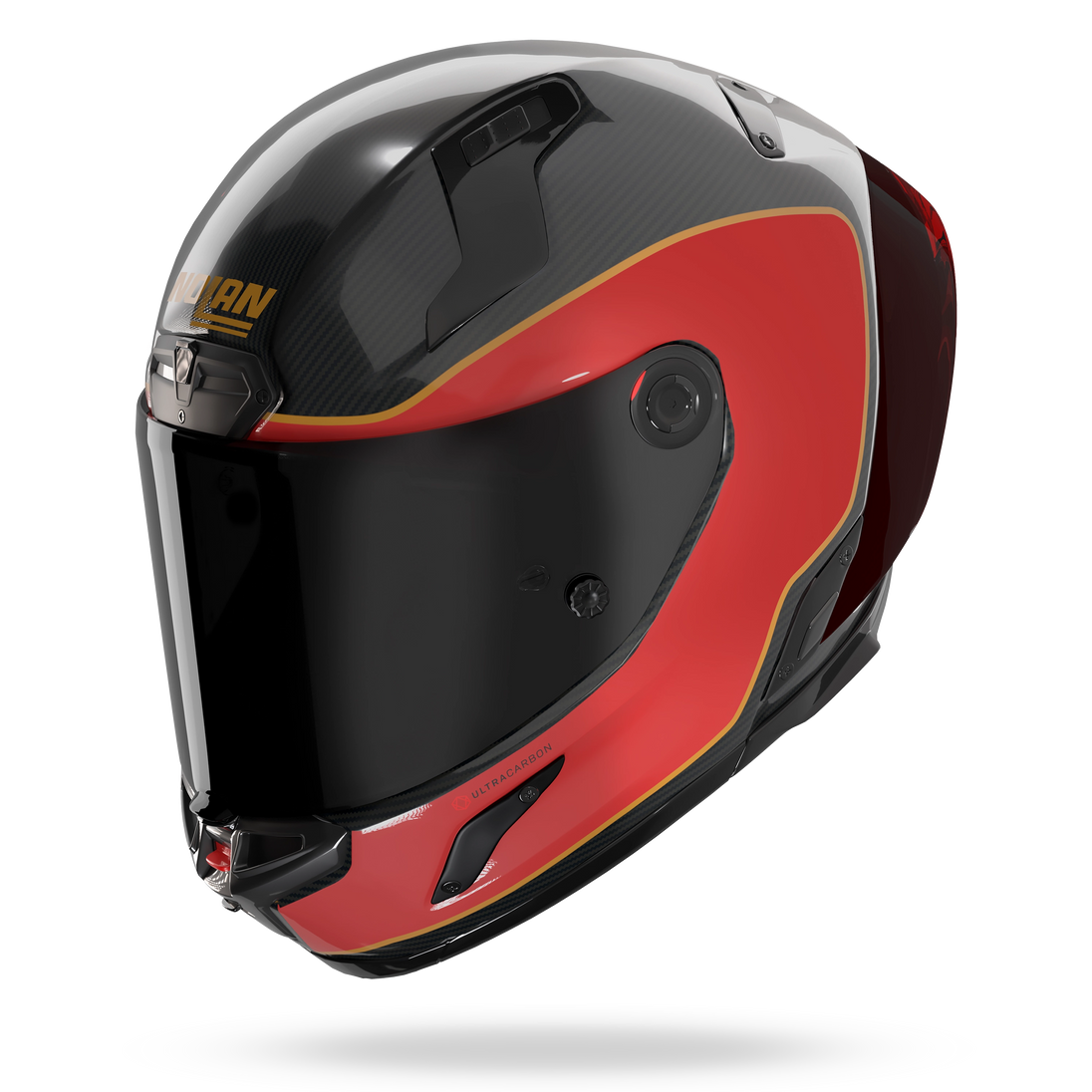 Nolan casco integrale X-804 RS ULTRA CARBON ASSO DI PICCHE Rosso / Sabbia - XXS