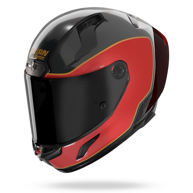 Nolan casco integrale X-804 RS ULTRA CARBON ASSO DI PICCHE Rosso / Sabbia - XXS