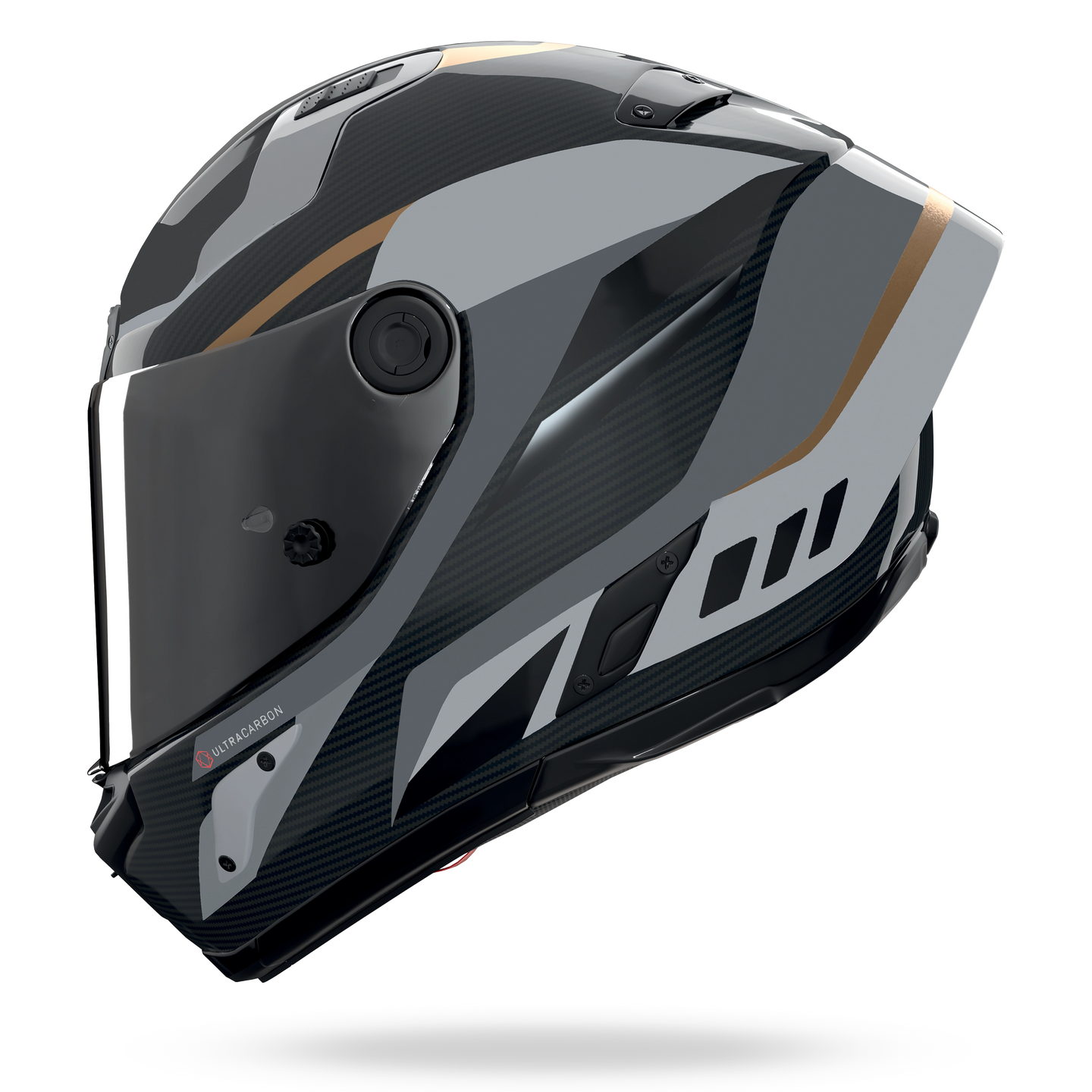 Nolan casco integrale X-804 RS ULTRA CARBON LESMO Nero / Grigio / Oro - XS
