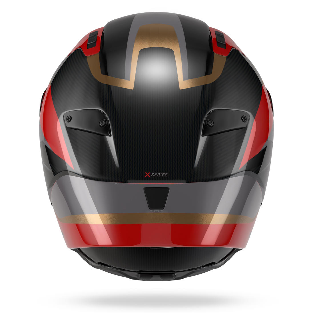 Nolan casco integrale X-804 RS ULTRA CARBON LESMO Rosso / Grigio / Oro - S