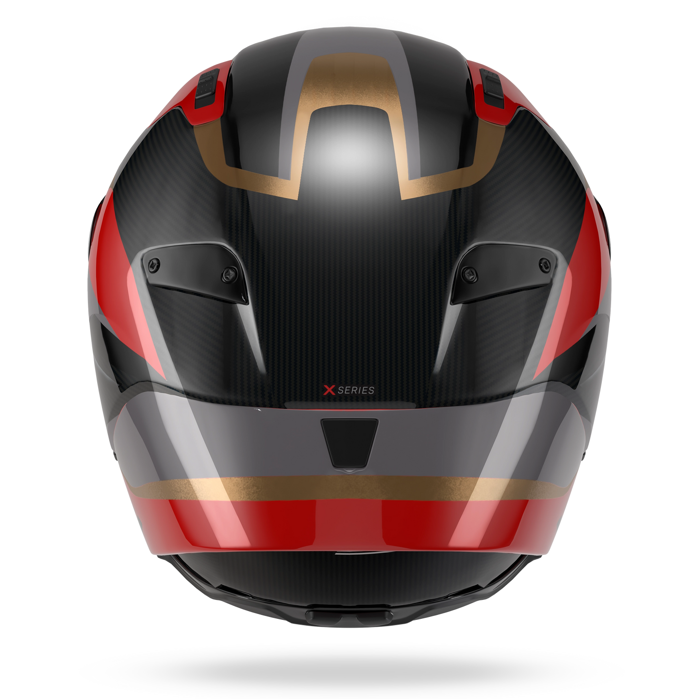 Nolan casco integrale X-804 RS ULTRA CARBON LESMO Rosso / Grigio / Oro - S