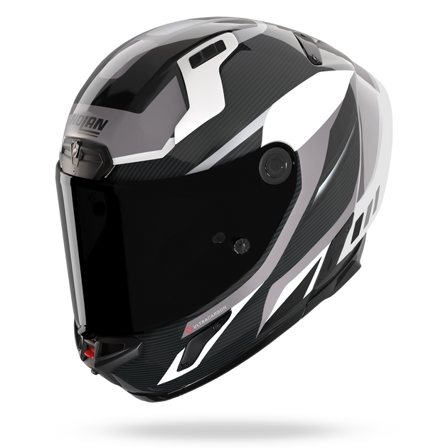 Nolan casco integrale X-804 RS ULTRA CARBON LESMO Bianco / Nero / Grigio - XXS