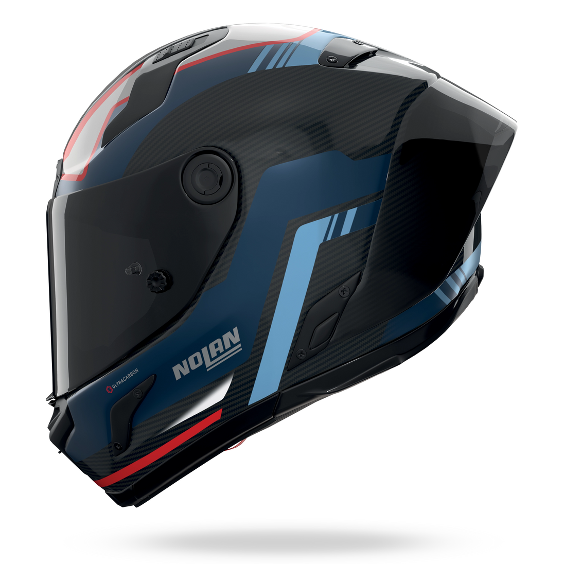 Nolan casco integrale X-804 RS ULTRA CARBON PIEGA Blu profondo / Azzurro / Rosso - XS