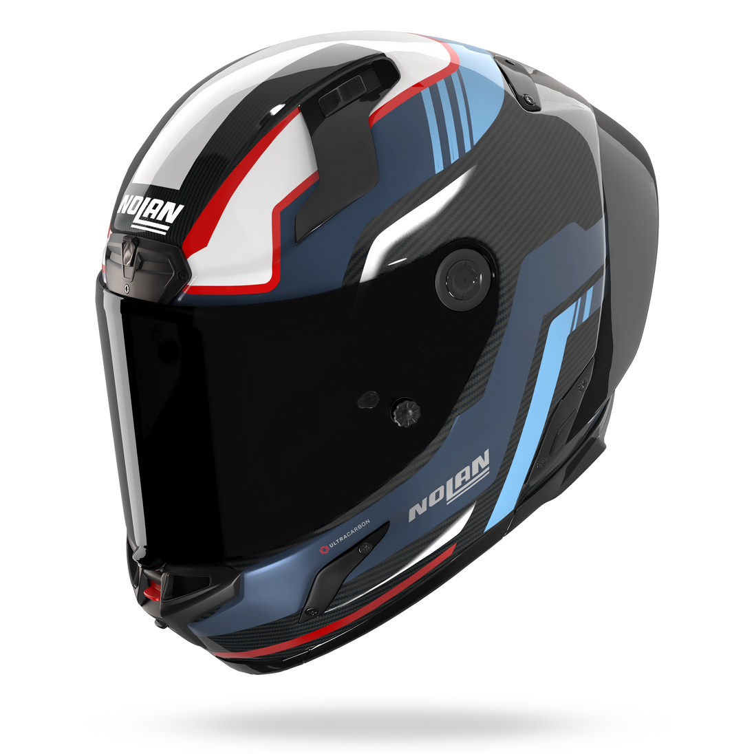 Nolan casco integrale X-804 RS ULTRA CARBON PIEGA Blu profondo / Azzurro / Rosso - XXS