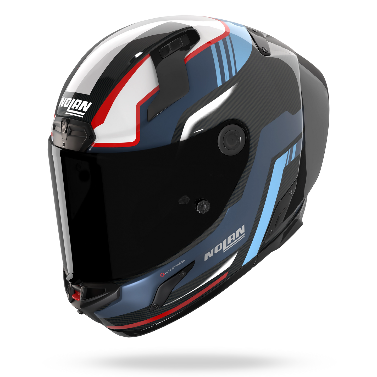 Nolan casco integrale X-804 RS ULTRA CARBON PIEGA Blu profondo / Azzurro / Rosso - XXS