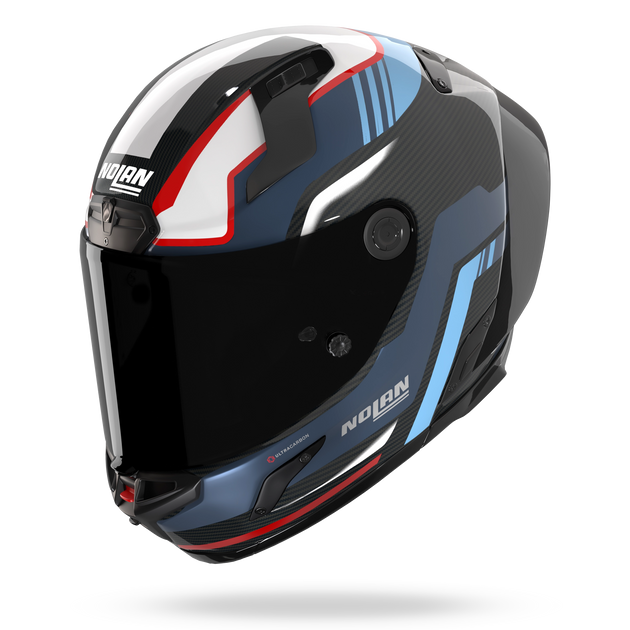 Nolan casco integrale X-804 RS ULTRA CARBON PIEGA Blu profondo / Azzurro / Rosso - XXS
