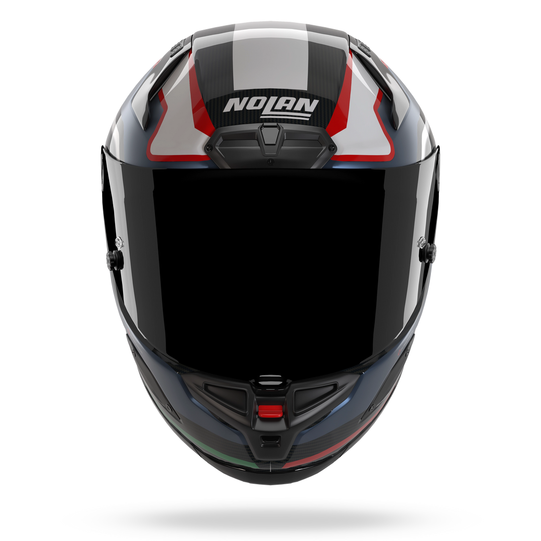 Nolan casco integrale X-804 RS ULTRA CARBON PIEGA Blu profondo / Azzurro / Rosso - S
