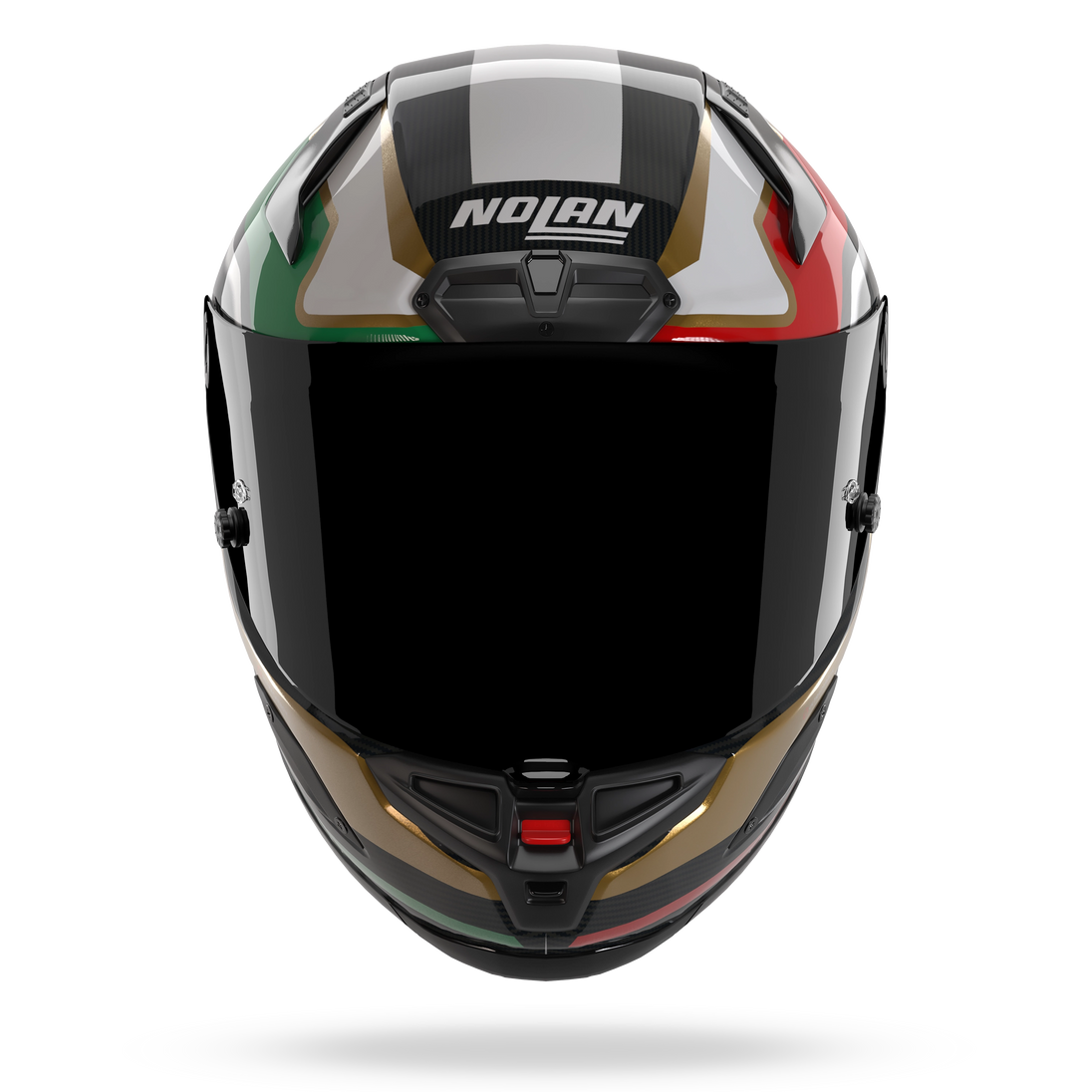 Nolan casco integrale X-804 RS ULTRA CARBON PIEGA Oro / Rosso / Verde metallo - S