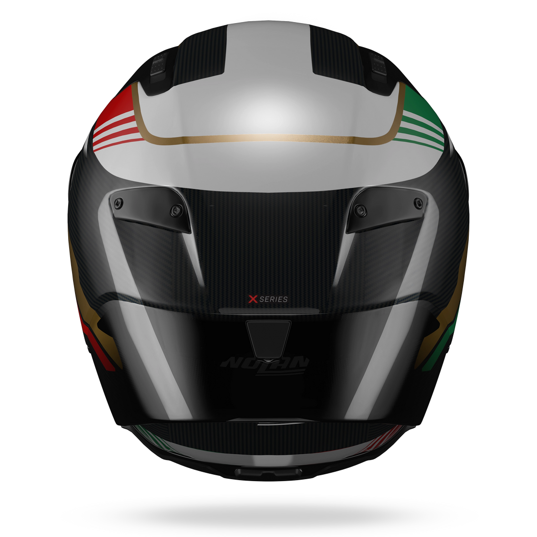 Nolan casco integrale X-804 RS ULTRA CARBON PIEGA Oro / Rosso / Verde metallo - M