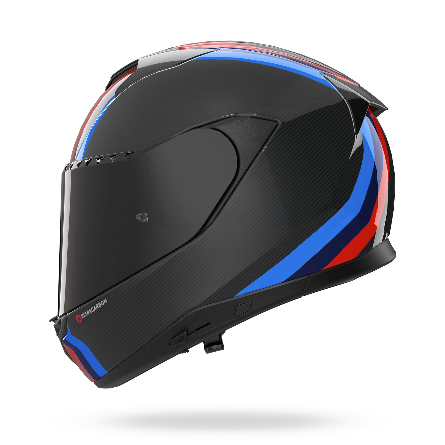 Nolan casco integrale X-904 ULTRA CARBON GEMINI Carbonio / Bianco / Rosso / Blu