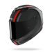 Nolan casco integrale X-904 ULTRA CARBON GEMINI Nero / Rosso / Antracite - vista 3/4