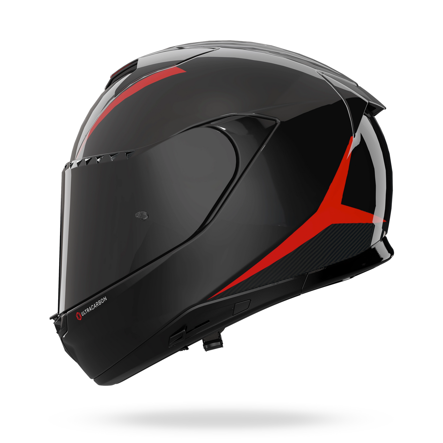 Nolan casco integrale X-904 ULTRA CARBON EMBLEMA Nero / Rosso - XS