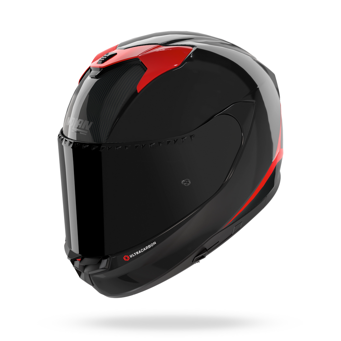 Nolan casco integrale X-904 ULTRA CARBON EMBLEMA Nero / Rosso - XXS