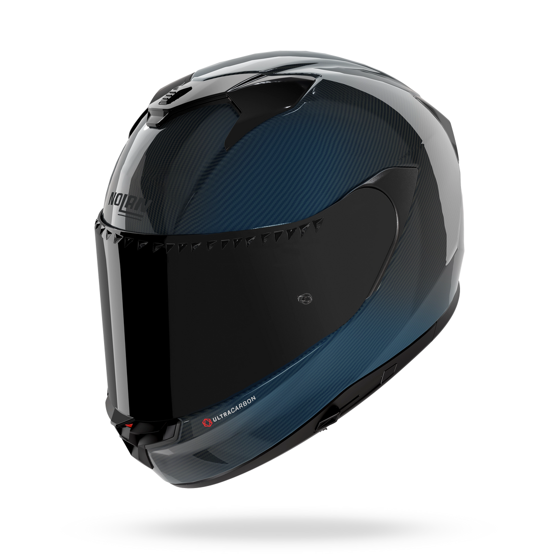 Nolan casco integrale X-904 ULTRA CARBON LIQUIDO Blu - vista 3/4