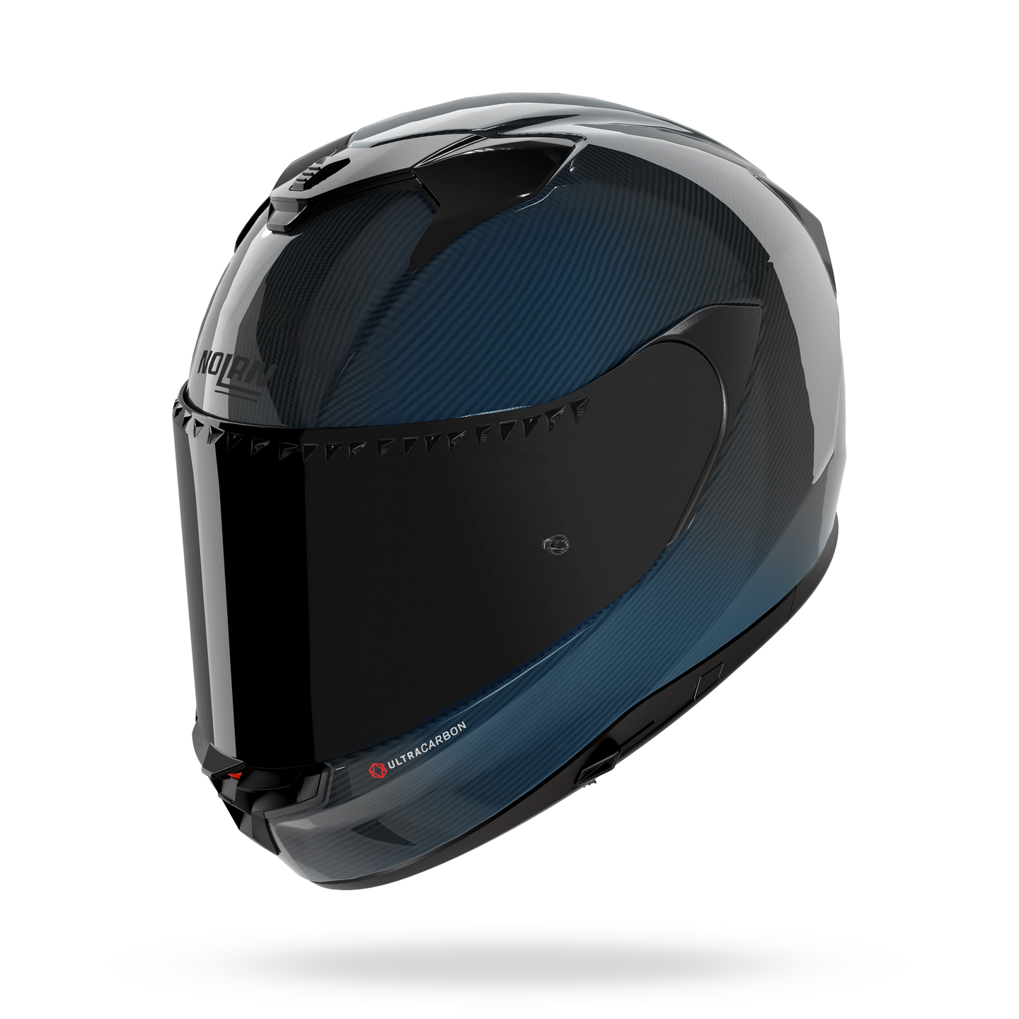 Nolan casco integrale X-904 ULTRA CARBON LIQUIDO Blu - vista 3/4