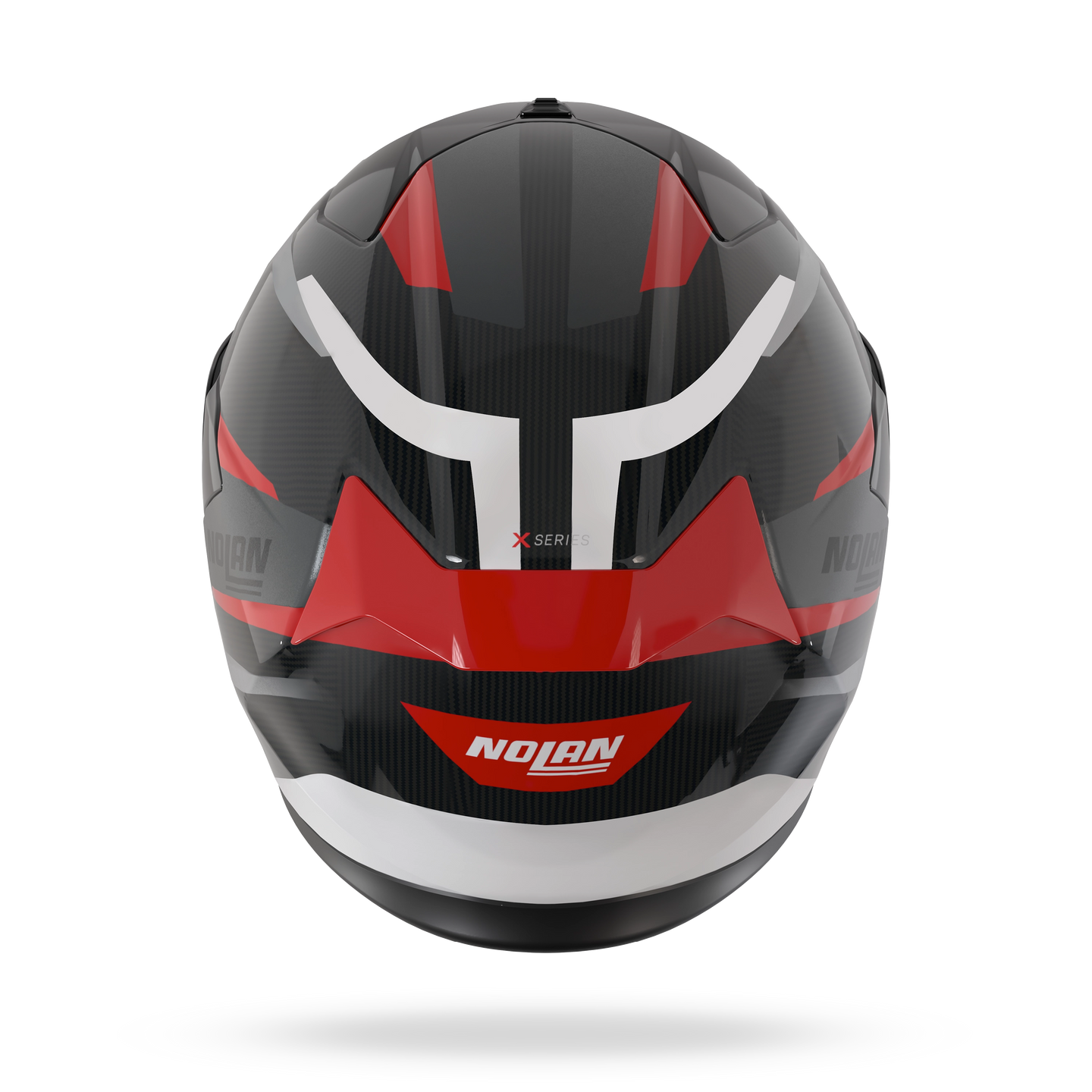 Nolan casco integrale X-904 ULTRA CARBON CALIBRO Carbon / Antracite / Rosso