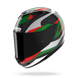 Nolan casco integrale X-904 ULTRA CARBON CALIBRO Argento / Verde / Rosso - vista 3/4