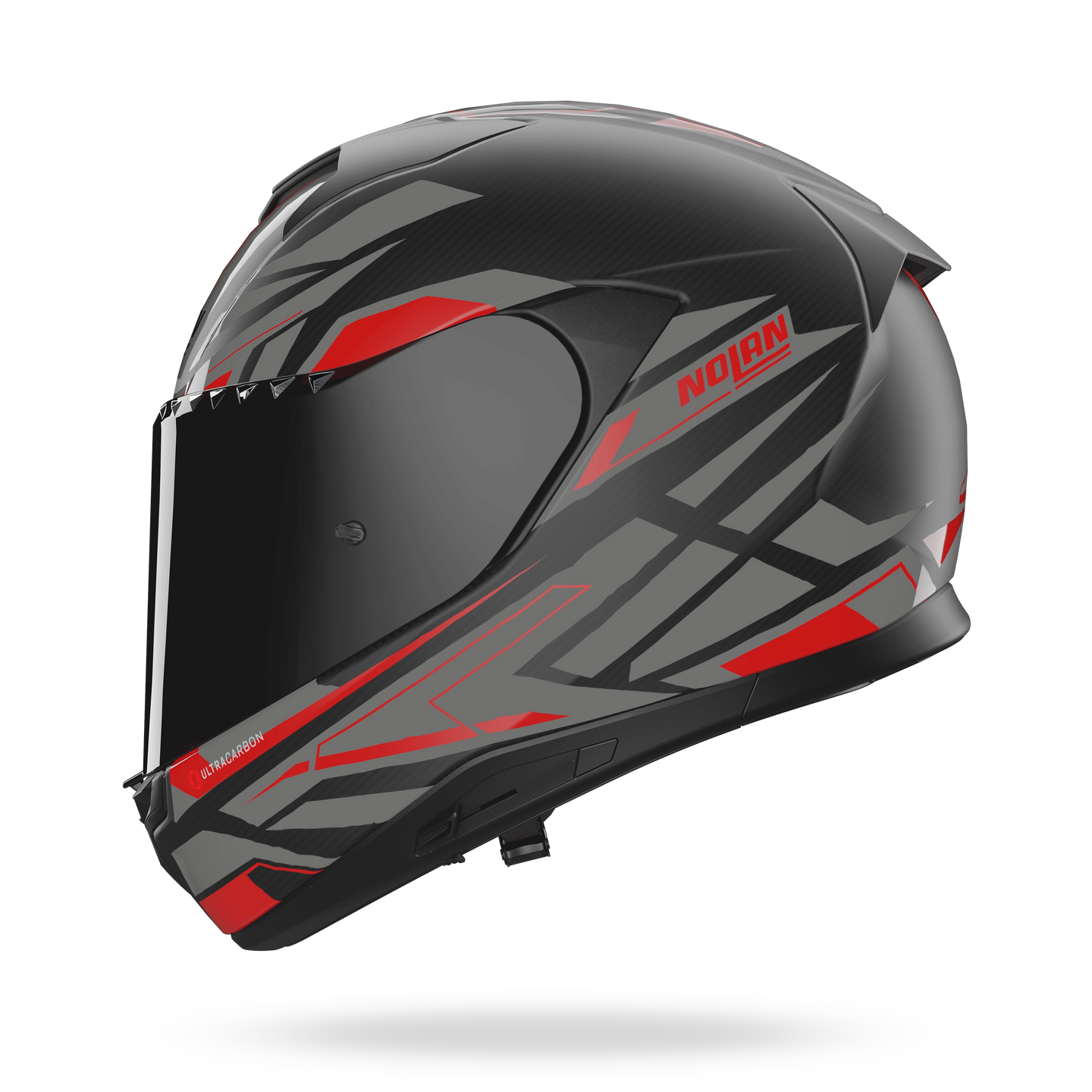 Nolan casco integrale X-904 ULTRA CARBON ROMBO Antracite / Rosso - XS