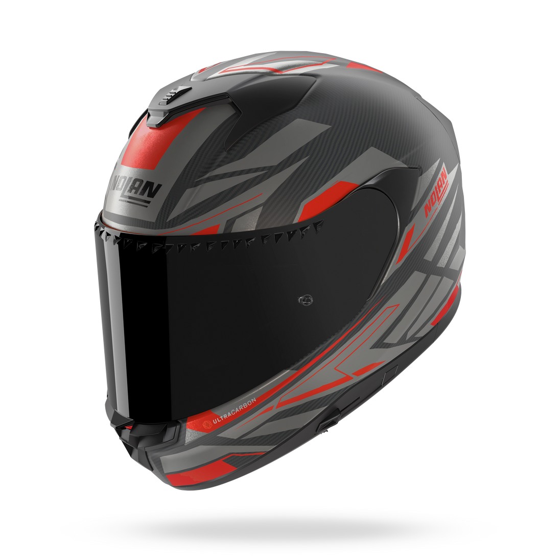 Nolan casco integrale X-904 ULTRA CARBON ROMBO Antracite / Rosso - XXS