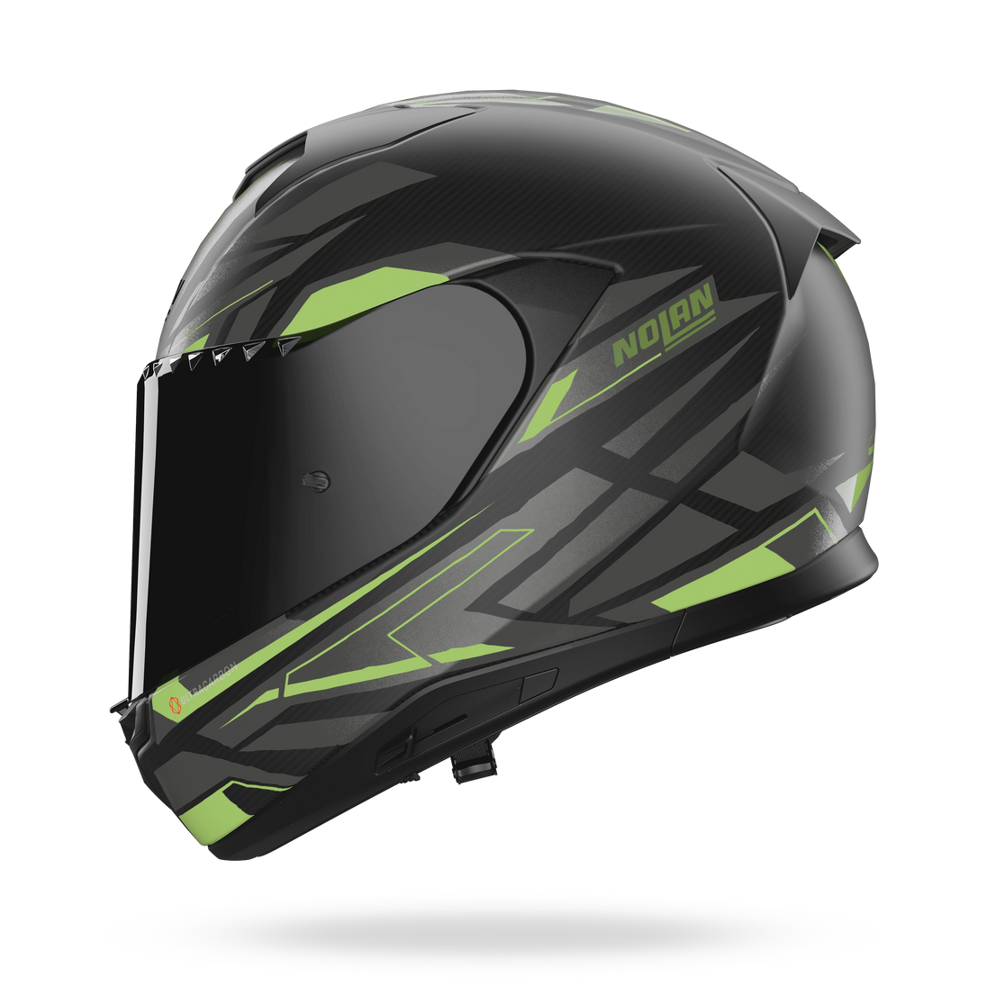 Nolan casco integrale X-904 ULTRA CARBON ROMBO Antracite / Verde impulso - XS