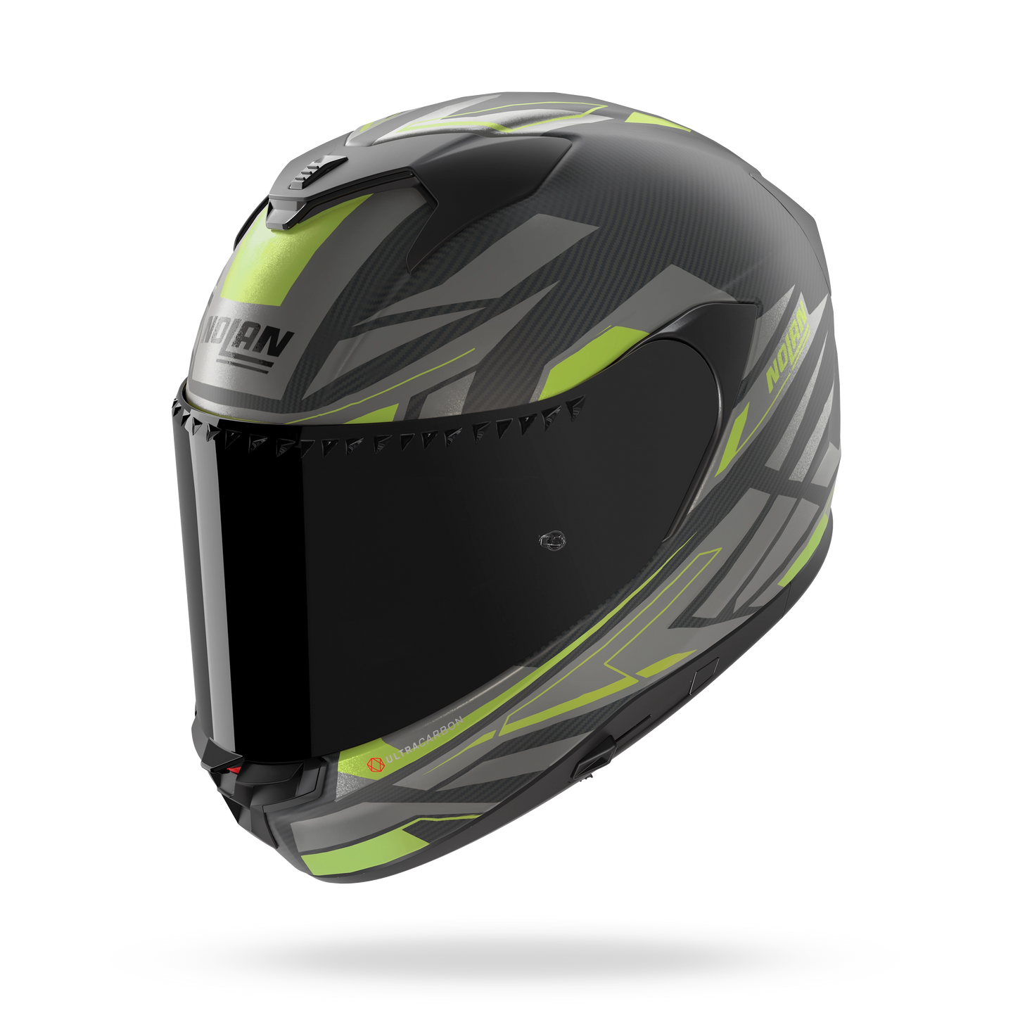 Nolan casco integrale X-904 ULTRA CARBON ROMBO Antracite / Verde impulso - XXS