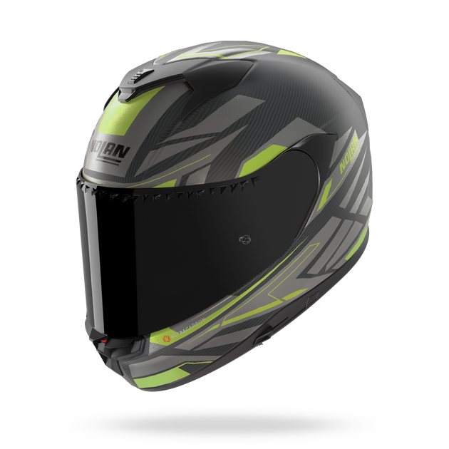Nolan casco integrale X-904 ULTRA CARBON ROMBO Antracite / Verde impulso - XXS
