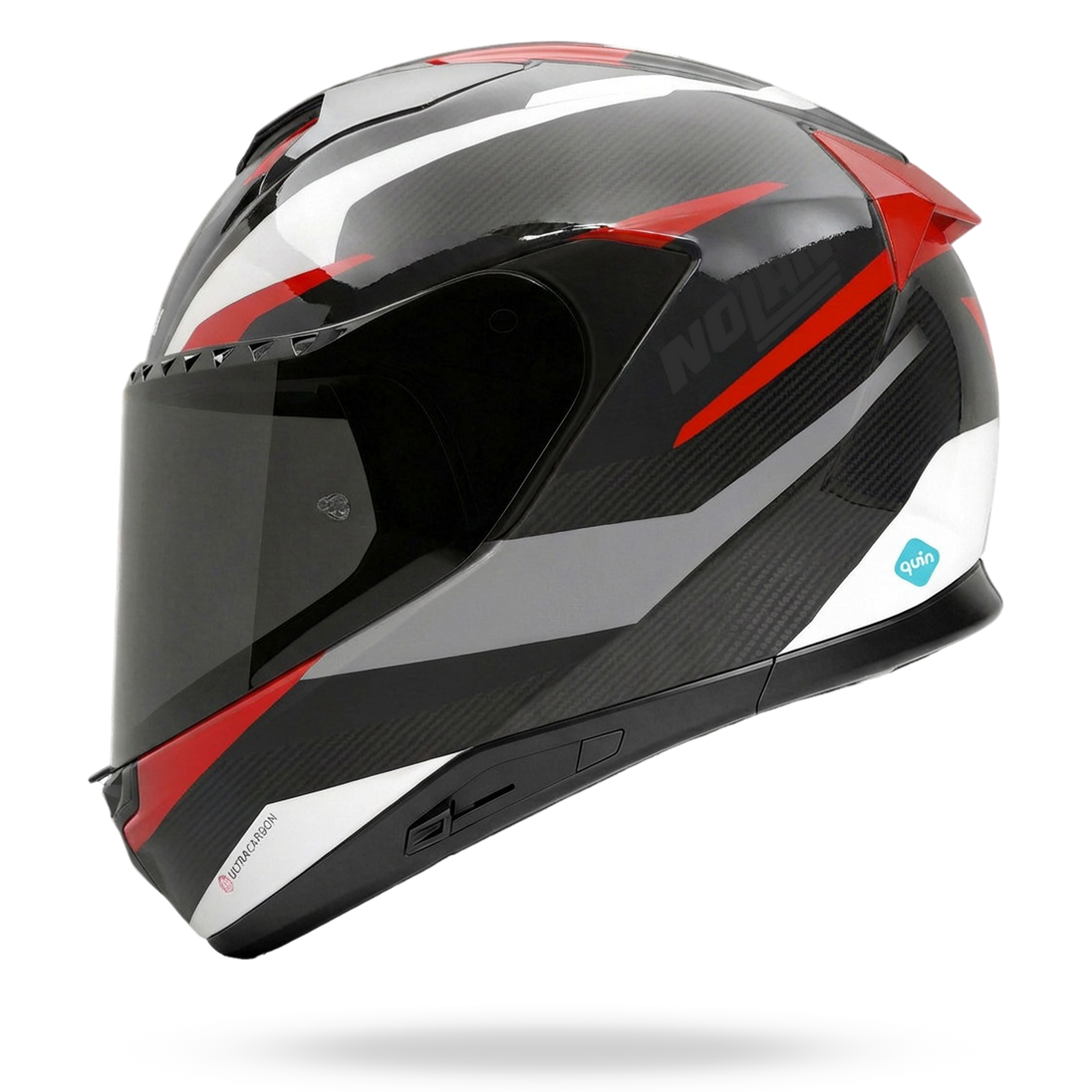Nolan casco integrale X-904 ULTRA CARBON CALIBRO QUIN Antracite / Rosso