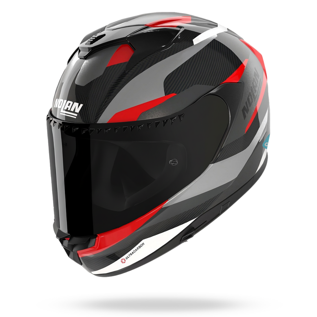 Nolan casco integrale X-904 ULTRA CARBON CALIBRO QUIN Antracite / Rosso