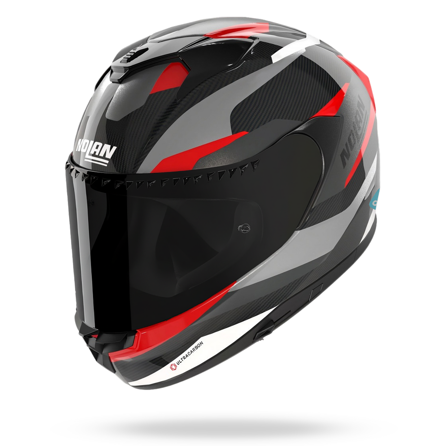 Nolan casco integrale X-904 ULTRA CARBON CALIBRO QUIN Antracite / Rosso