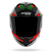 Nolan casco integrale X-904 ULTRA CARBON CALIBRO QUIN Argento / Verde / Rosso - vista 3/4