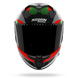 Nolan casco integrale X-904 ULTRA CARBON CALIBRO QUIN Argento / Verde / Rosso - vista 3/4