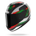 Nolan casco integrale X-904 ULTRA CARBON CALIBRO QUIN Argento / Verde / Rosso